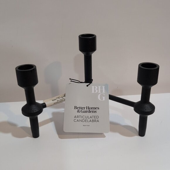 Better Homes And Gardens Other - New Articulated Candelabra 3 Candle Holder Hinged Metal Taper Candle Holder